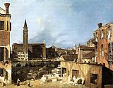 The Stonemason's Yard by Canaletto